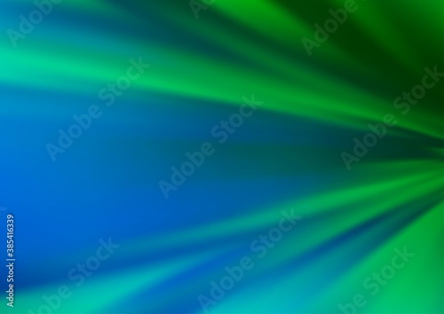 Light Blue, Green vector blurred bright template.