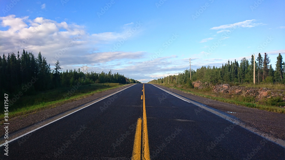 The road of the countryside