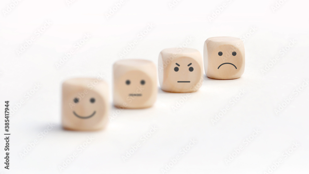 Variety of emotions in life. Joy, calmness, sadness, ange Variety of emotions in life. Joy, calmness, sadness, ange