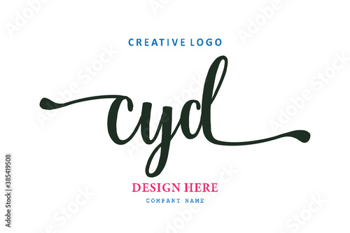 simple CYD typeface logo is easy to understand, simple and authoritative photo