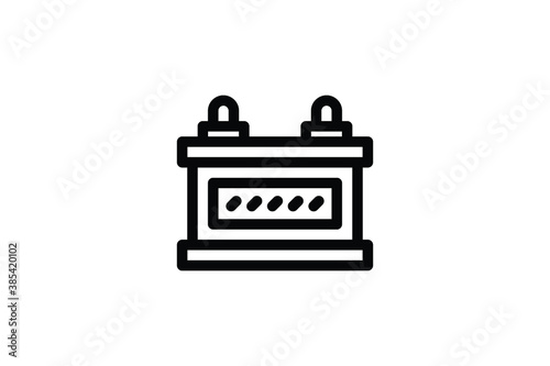 Energy Outline Icon - Accumulator