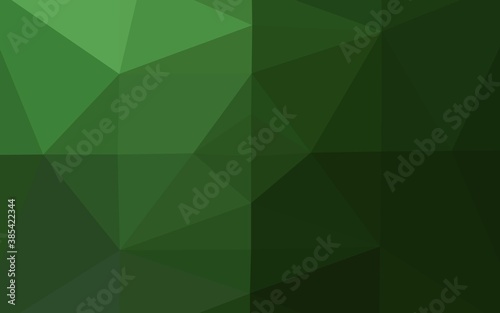 Light Green vector abstract polygonal texture.