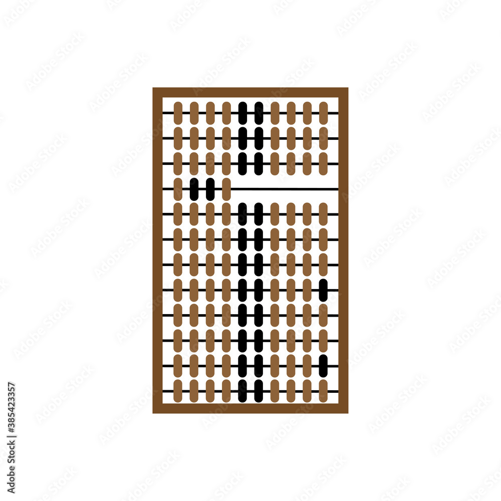 Abacus wooden icon. Accounts sign eps ten Abacus wooden icon. Accounts sign eps ten