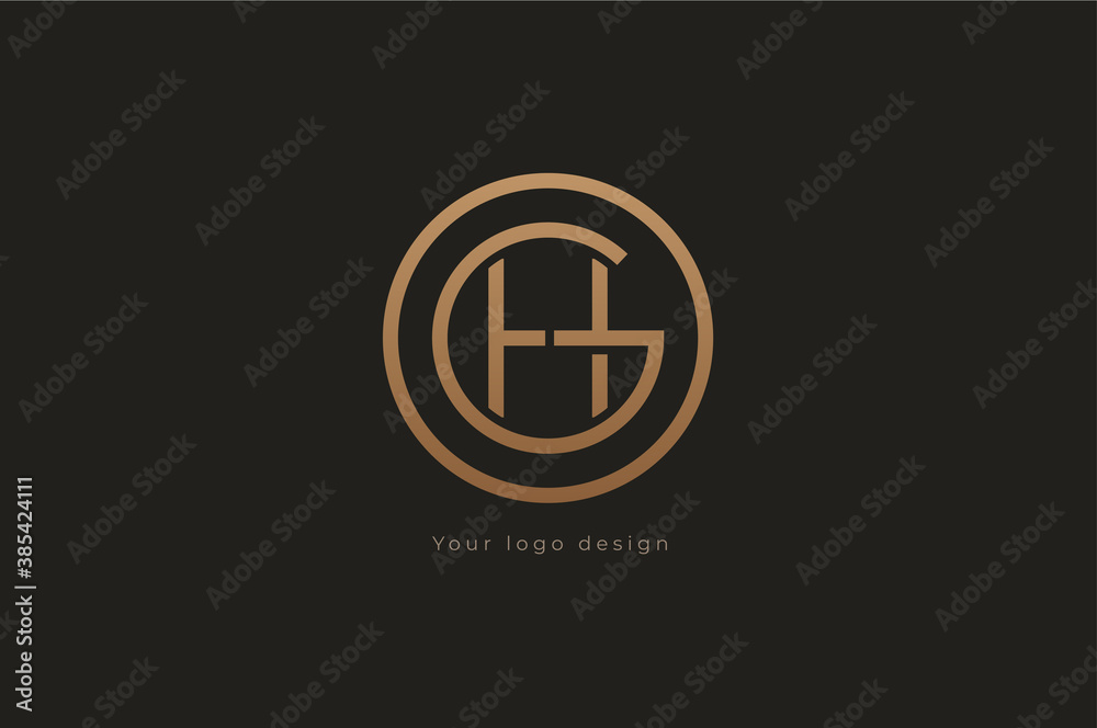 Abstract initial letter H and G logo, usable for branding and business logos, Flat Logo Design Template, vector illustration Abstract initial letter H and G logo, usable for branding and business logos, Flat Logo Design Template, vector illustration