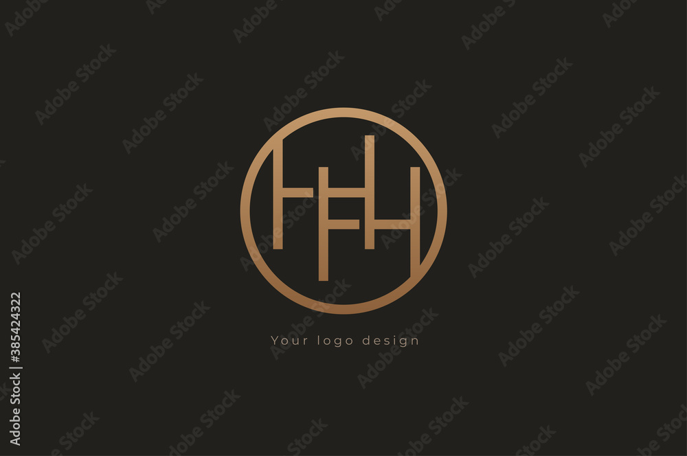 Abstract initial letter H and H logo, usable for branding and business logos, Flat Logo Design Template, vector illustration Abstract initial letter H and H logo, usable for branding and business logos, Flat Logo Design Template, vector illustration