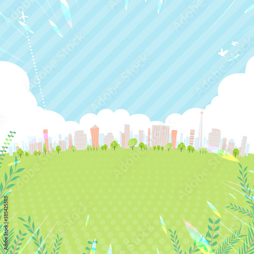 Townscape summer_en_green square