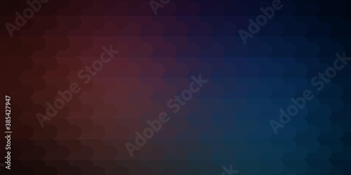 Dark Blue, Red vector texture with lines. Geometric abstract illustration with blurred lines. Pattern for ads, commercials.
