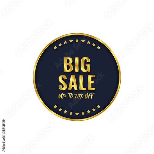 gold badge and premium label product template vector