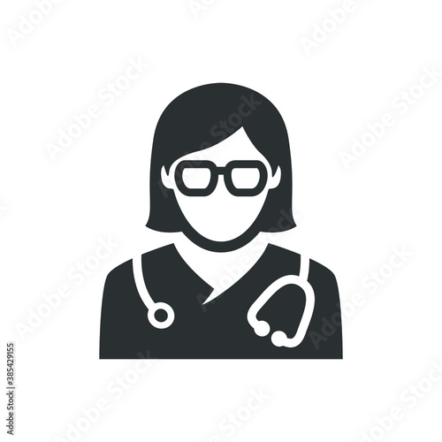 Female doctor icon