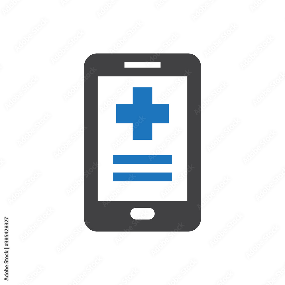 Medical mobile application icon Medical mobile application icon