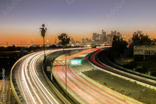 Los Angeles Skyline in the Evening
