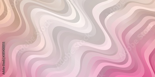 Light Pink vector background with lines. Bright sample with colorful bent lines, shapes. Smart design for your promotions.