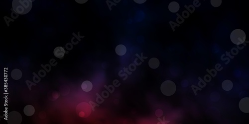 Dark Pink, Yellow vector layout with circle shapes. Illustration with set of shining colorful abstract spheres. Pattern for websites.