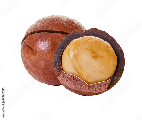 Obraz na plátně macadam nuts with clipping path