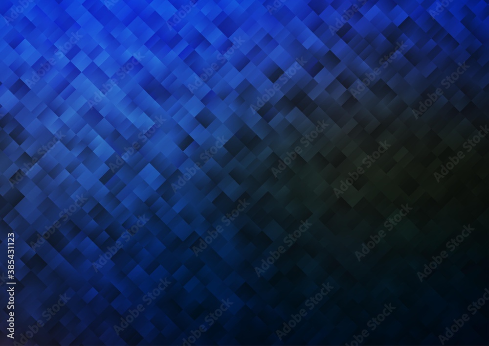 Dark BLUE vector cover in polygonal style. Dark BLUE vector cover in polygonal style.