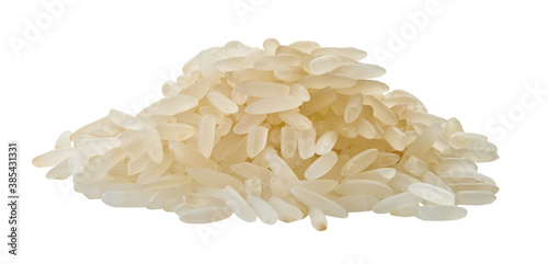 raw rice with clipping path photo