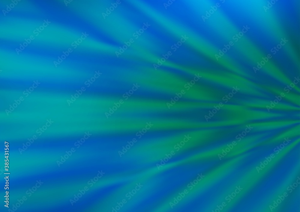 Light Blue, Green vector blurred shine abstract pattern.