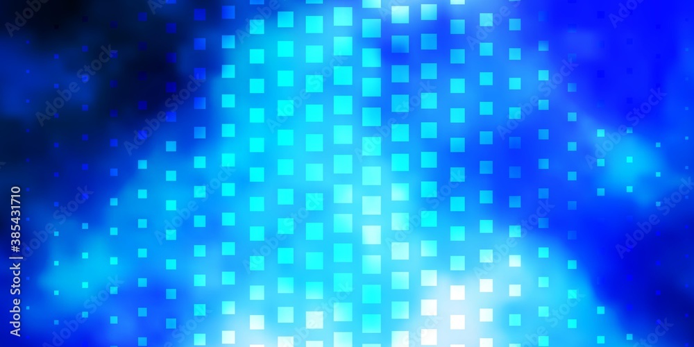 Dark BLUE vector template in rectangles. Abstract gradient illustration with colorful rectangles. Pattern for commercials, ads.