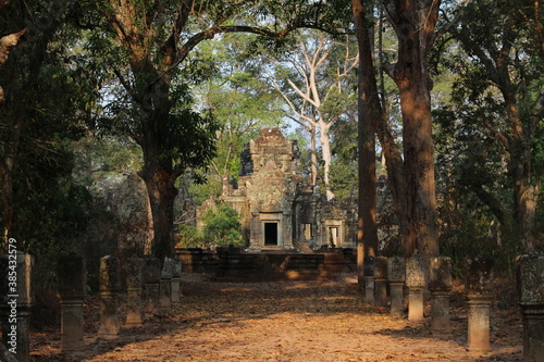 Cambodia. Chau Say Tevoda temple. Built in the mid-12th century, it is a Hindu temple in the Angkor Wat period. Siem Reap city. Siem Reap province.