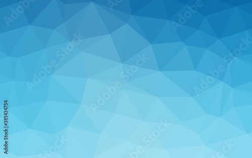 Light BLUE vector abstract mosaic backdrop.