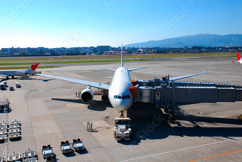 航空機とハブ空港