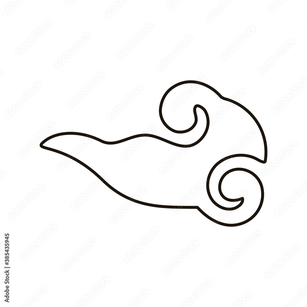 chinese cloud sky line style icon chinese cloud sky line style icon