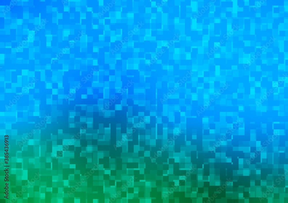 Light Blue, Green vector pattern in square style. Light Blue, Green vector pattern in square style.