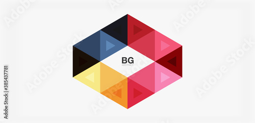 Mosaic triangle pattern abstract background for cover, banner, flyer and poster and other template Free Download Mosaic triangle pattern abstract background for cover, banner, flyer and poster and other template - GFXLoad