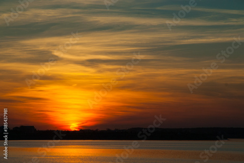 sunset over the lake © pfongabe33
