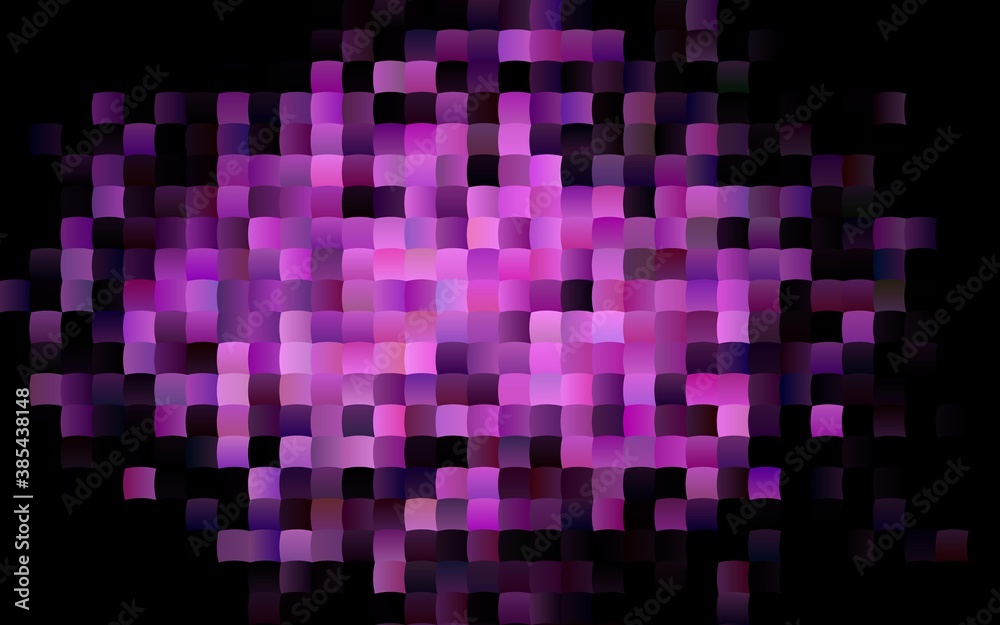 Dark Purple vector background with rectangles.