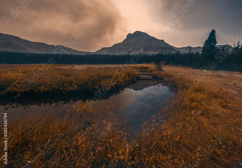 Fall colors at the Uintas Mountains, Utah photo