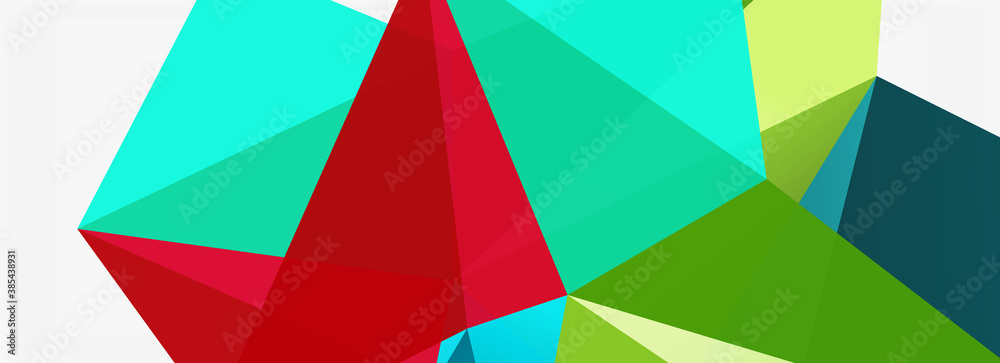 3d mosaic abstract backgrounds, low poly shape geometric design