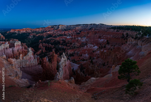 The incredible blue hour at Bryce Canyon