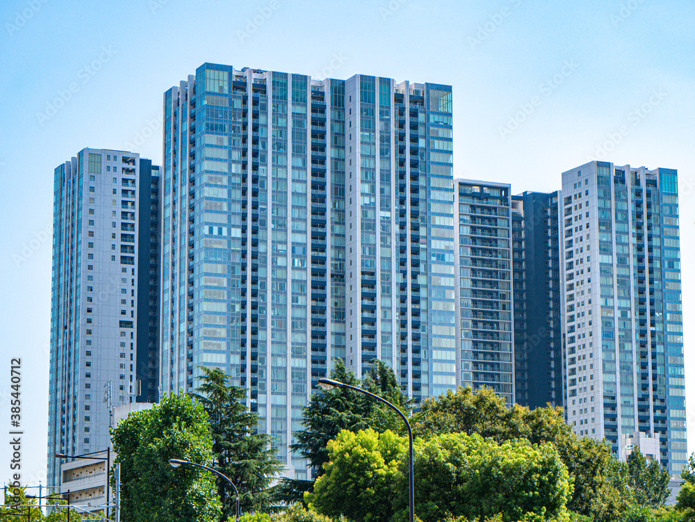 東京・高層ビル・都市景観