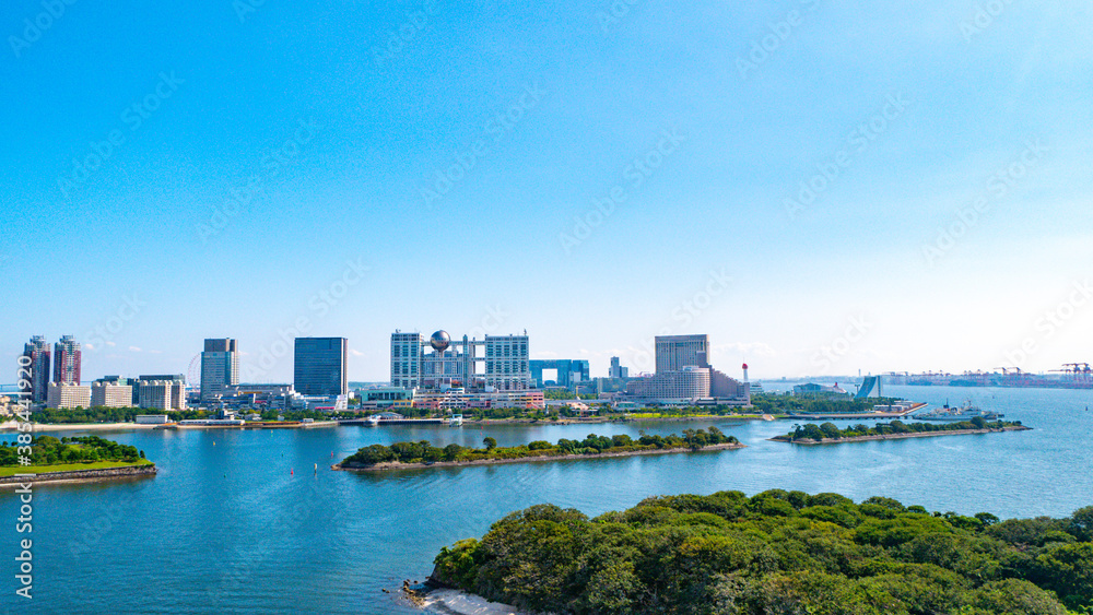 【レインボーブリッジより】東京都・お台場・都市景観