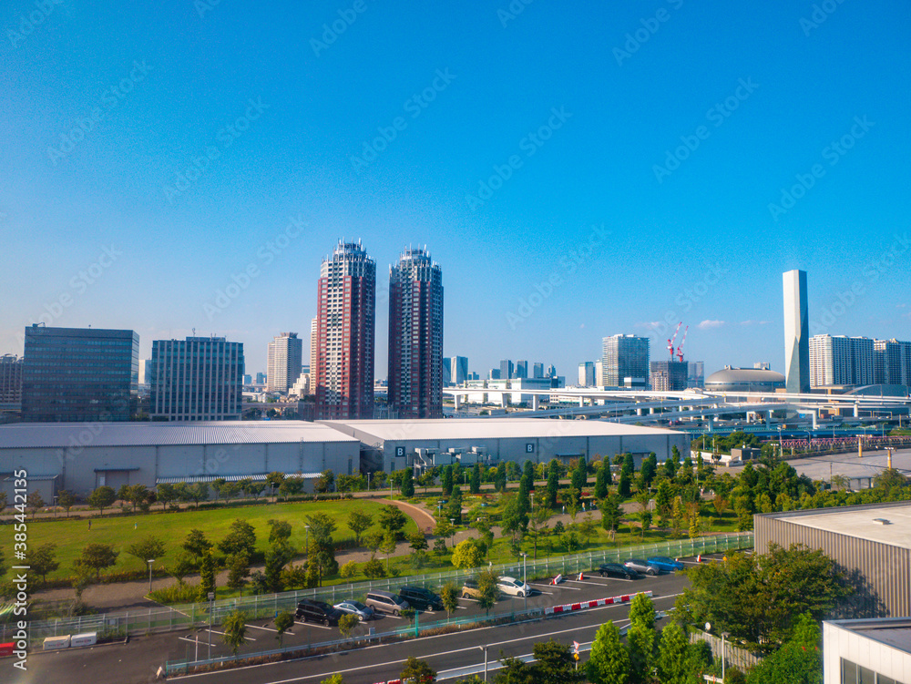 Fototapeta premium 【お台場より】東京都・マンション・ビル