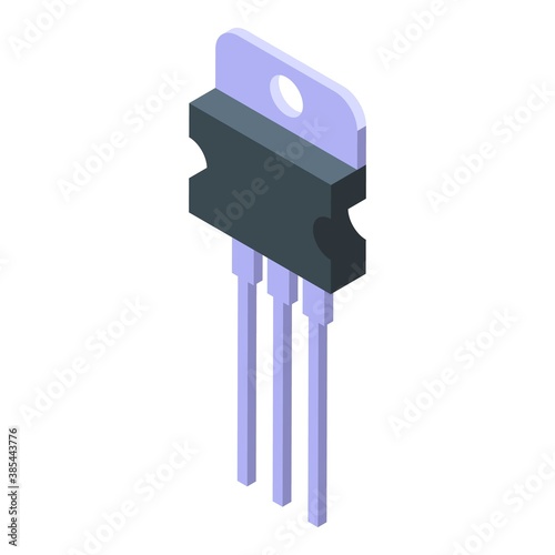 Diode controller icon. Isometric of diode controller vector icon for web design isolated on white background