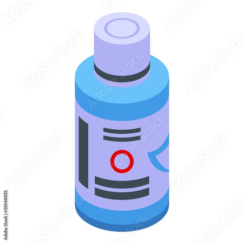 Care mouthwash icon. Isometric of care mouthwash vector icon for web design isolated on white background