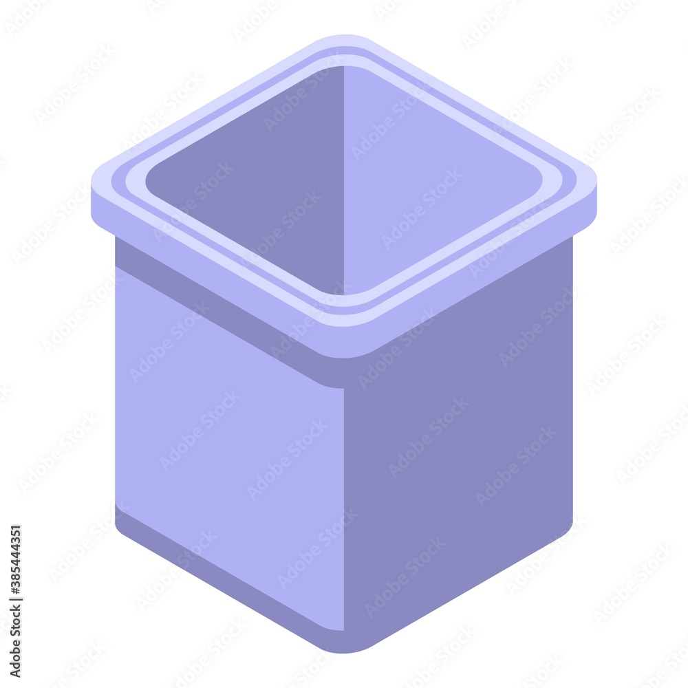 Ice cube form icon. Isometric of ice cube form vector icon for web design isolated on white background Ice cube form icon. Isometric of ice cube form vector icon for web design isolated on white background