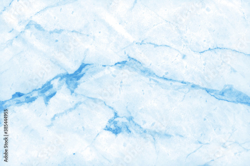 Blue pastel marble texture in natural pattern with high resolution for background and design art work. Tiles stone floor. © Nattha99