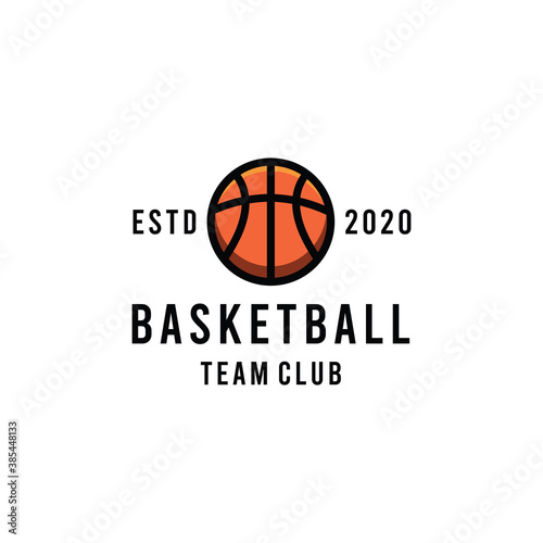 basketball team sport logo design Vector © artdjink