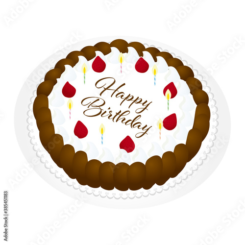 誕生日ケーキ　イラスト