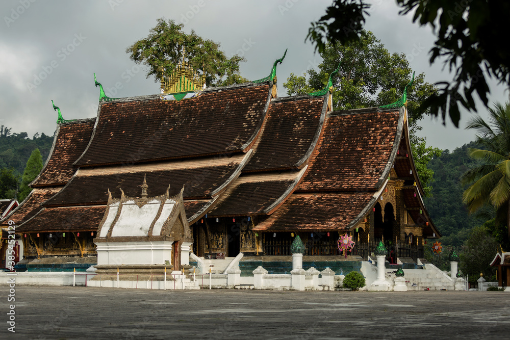 Wat Xieng Thong landmark in Luang Prabang, Laos, Heritage state at Wat Xieng Thong the most popular temple in Luang Prabang, Laos. Wat Xieng Thong landmark in Luang Prabang, Laos, Heritage state at Wat Xieng Thong the most popular temple in Luang Prabang, Laos.