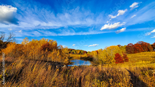 Minnesota Fall Colors from the Lebanon Hills Regional Park in Eagan, Minnesota.