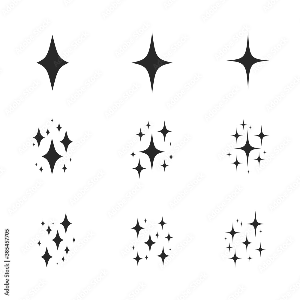 Sparkling black and white symbol vector A set of original sparkling starter icons, a shiny shine, light effect stars,shiny flash,decoration twinkle,Glowing light effect and bursts collection Vector Sparkling black and white symbol vector A set of original sparkling starter icons, a shiny shine, light effect stars,shiny flash,decoration twinkle,Glowing light effect and bursts collection Vector