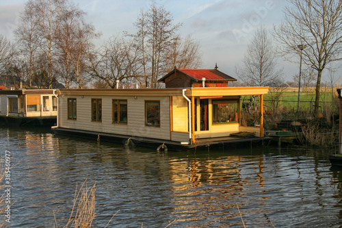 Houseboat on the river
