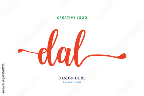 simple DAL lettering logo is easy to understand, simple and authoritative