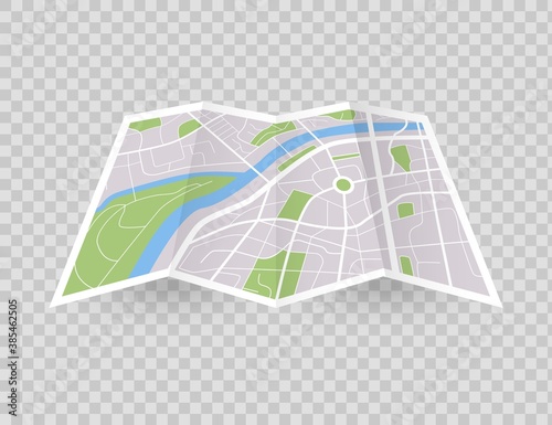 City map. Navigation in town concept. Vector downtown gps navigation plan. Street location.