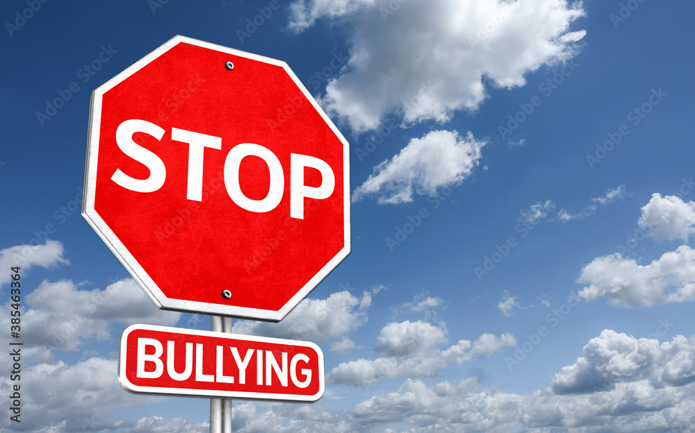 Stop Bullying - traffic sign illustration Stop Bullying - traffic sign illustration