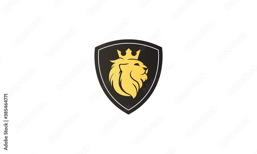 Creative Vector Illustration Logo Design. Luxury Lion King Concept. Creative Vector Illustration Logo Design. Luxury Lion King Concept.